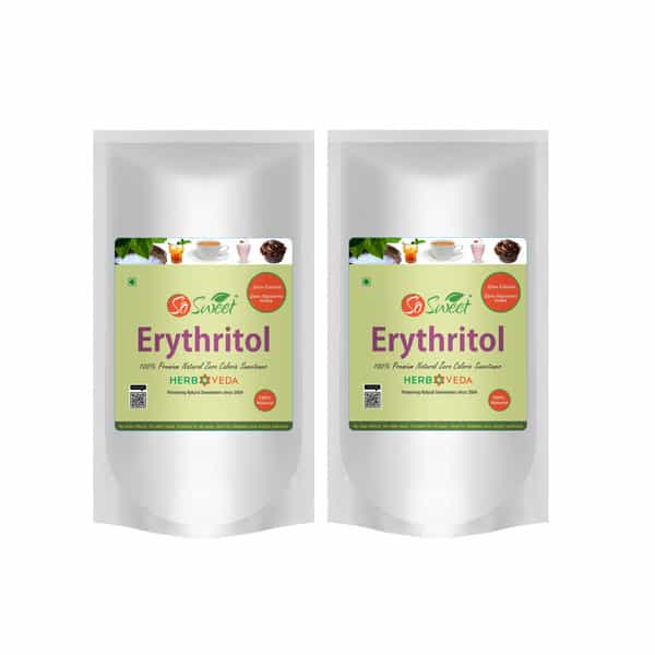 So Sweet Erythritol Powder 1 Kg Natural Sweetener Sugar Free (Pack Of 2)