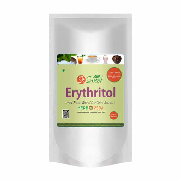 So Sweet Erythritol Powder 1 Kg Natural Sweetener Sugar Free (Pack Of 2)