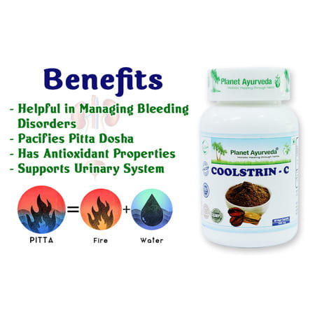 Planet Ayurveda Coolstrin C Capsules - 60 Capsules