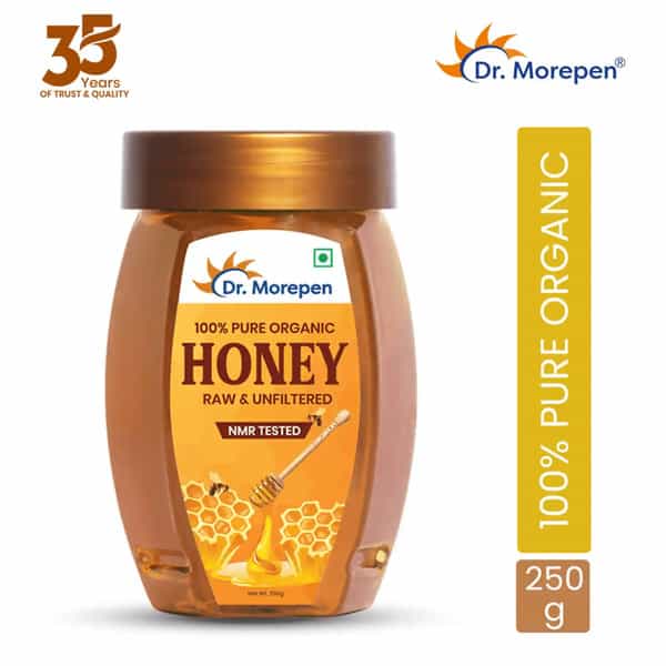 Dr. Morepen 100% Pure Organic Honey Nmr Tested - 250Gm