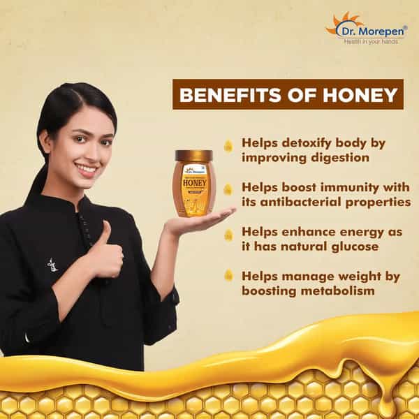 Dr. Morepen 100% Pure Organic Honey Nmr Tested - 250Gm