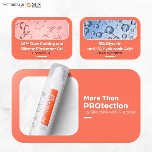 Photostable Pro Plus Hydragel Sunscreen Spf 80+ | Pa++++ | Tube Of 50G