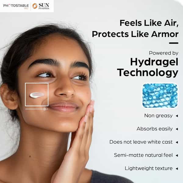 Photostable Pro Plus Hydragel Sunscreen Spf 80+ | Pa++++ | Tube Of 50G