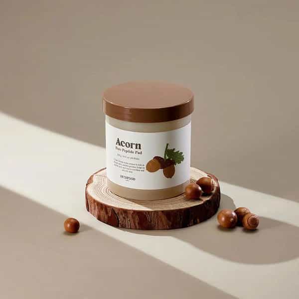 Skinfood Acorn Pore Peptide Pad - Toner Pads For Pore Elasticity & Open Pores - 60 Sheets 250G