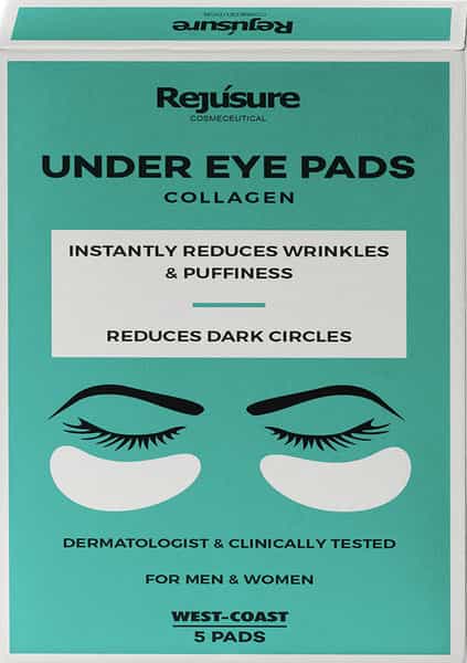 Rejusure Under Eye Pads With Collagen Instantly Reduces Wrinkles Puffiness Dark Circles - 5 Pads