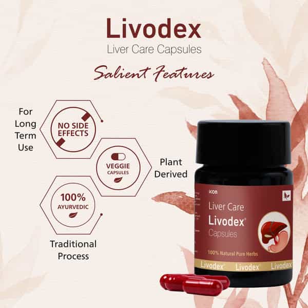 Livodex Capsules 10 Caps | Liver Health Supplement | Detox Liver (Pack Of 1)