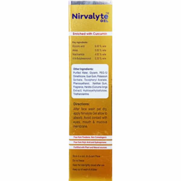 Nirvalyte Depigmenting Gel With Curcumin 30G