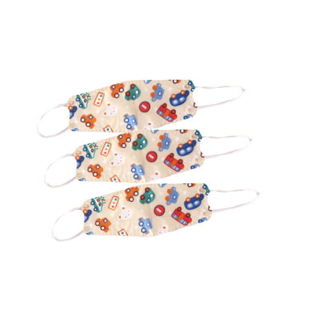 Advind Healthcare Smog Guard N95 Kids Mask Without Valve (4-12 Years Kids) - Car Print Pack Of 3