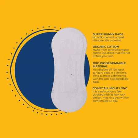 Lemme Be 100% Oxo Biodegradable Panty Liners For Women|10 Panty Liners Pads|4-6 Hours Protection