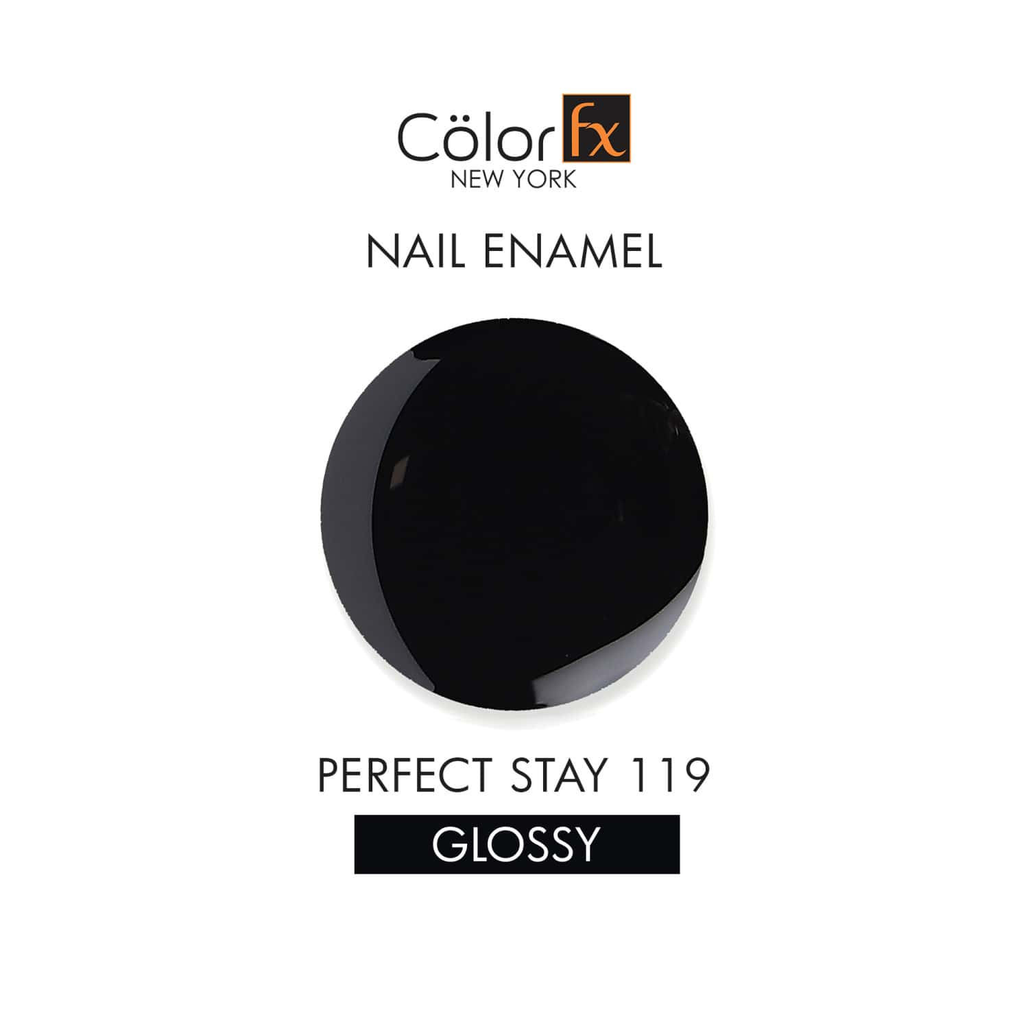 Buy COLOR FX GLOSSY BLACK GEL LONG LASTING NAIL ENAMEL 9 ML Online ...
