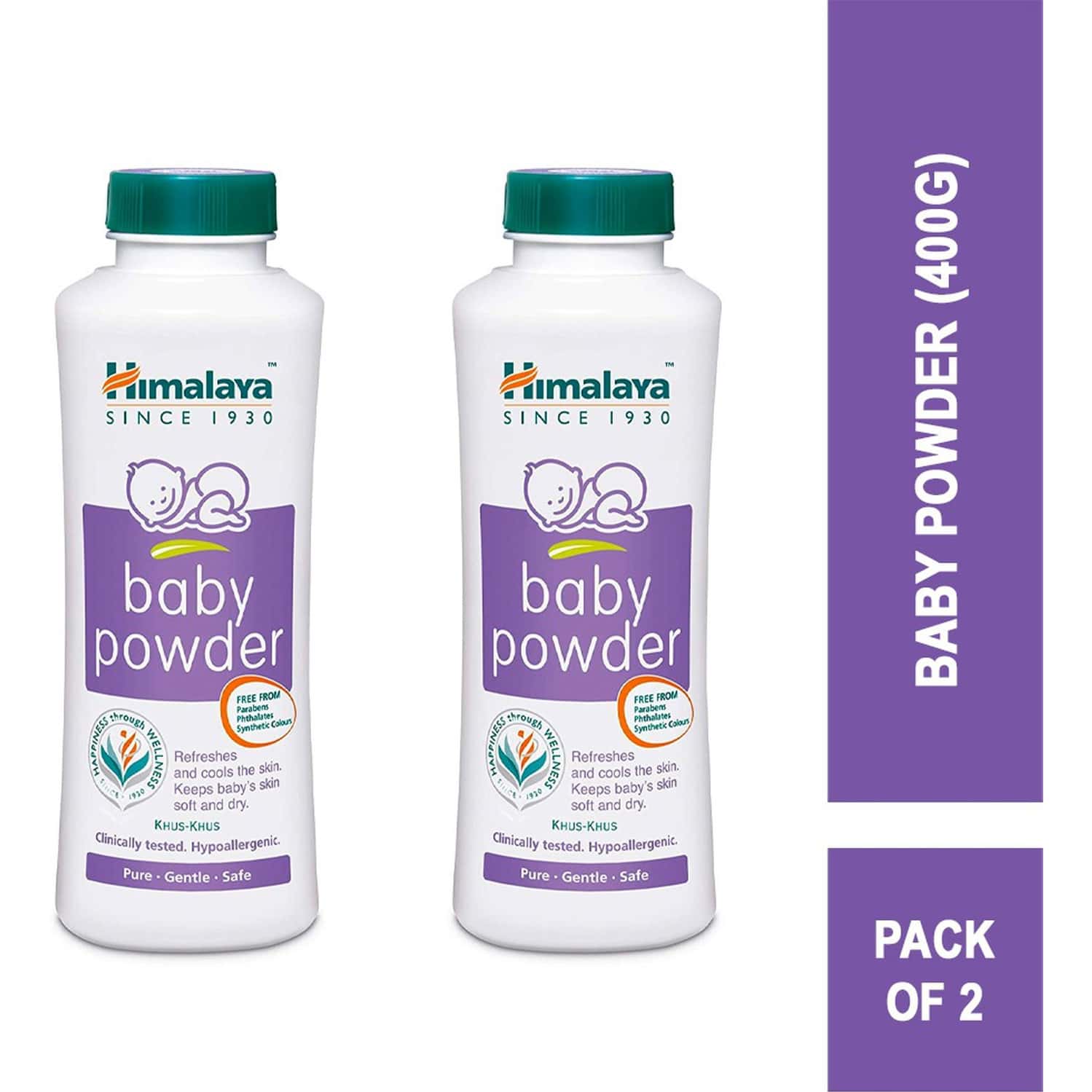 Himalaya Baby Powder 400g (Po2) (2 X 400 G)