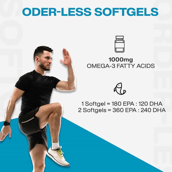 Myfitfuel Omega 3 Fish Oil | 1000Mg (180 Epa 120 Dha) | 100 Softgels