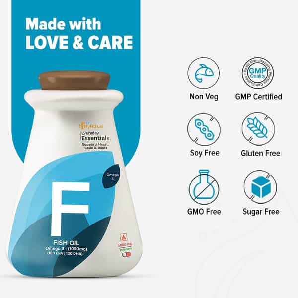 Myfitfuel Omega 3 Fish Oil | 1000Mg (180 Epa 120 Dha) | 100 Softgels