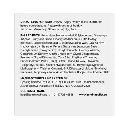 Minimalist Lip Balm Spf 30 8gm