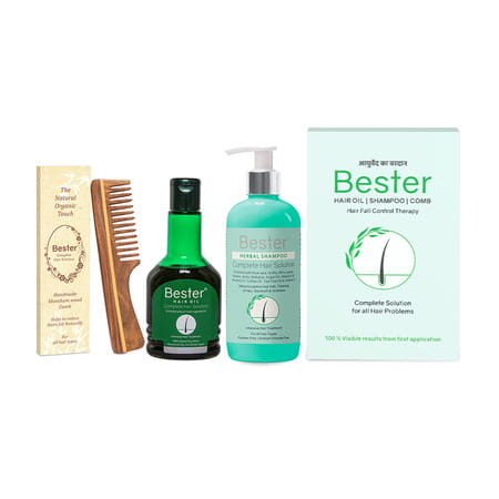 Bester Combo Pack (Set Of 3 Items) | Solution For All Hair Problems Kit (Pack Of 1)