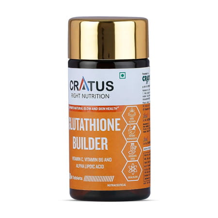 Cratus Glutathione Tablets Enriched With Antioxidants Enhances Skin Health Boosts Immunity 100% Veg