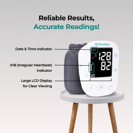 Pharmeasy Fully Automatic Digital Blood Pressure Monitor Pe/Bp01