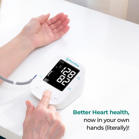 Pharmeasy Fully Automatic Digital Blood Pressure Monitor Pe/Bp01