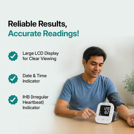 Pharmeasy Fully Automatic Digital Blood Pressure Monitor With Free Doctor Consultation