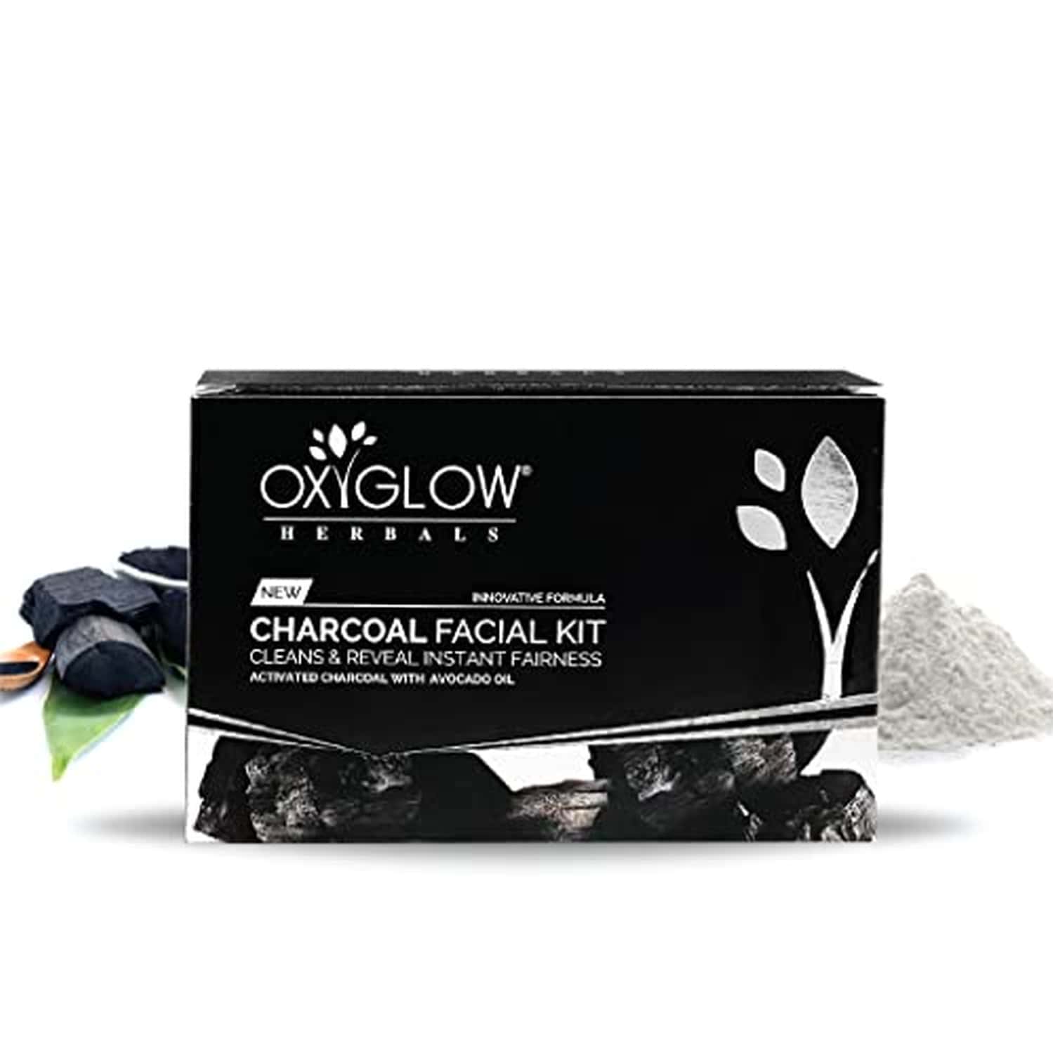 Oxyglow Herbals Facial Kit Charcoal 50 Gram