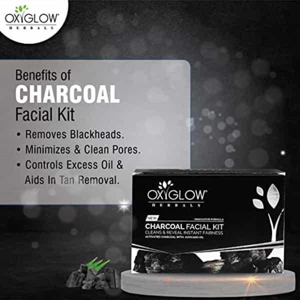 Oxyglow Herbals Facial Kit Charcoal 50 Gram