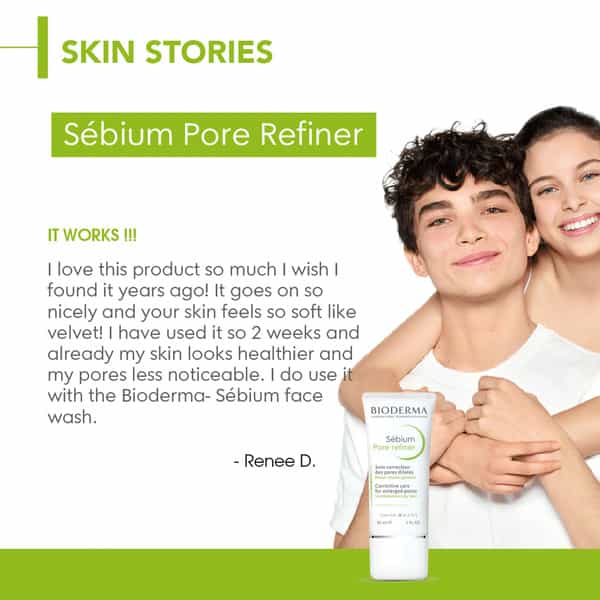 Bioderma Sebium Pore Refiner Corrective Care Cream Combination To Oily Skin 15Ml