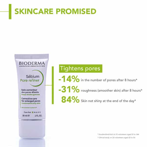 Bioderma Sebium Pore Refiner Corrective Care Cream Combination To Oily Skin 15Ml
