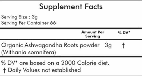 Grazing Meadows Organic Ashwagandha Powder/Withania Somnifera 200 Gms (Pack Of 5)