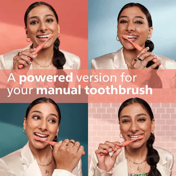 Philips One Electric Toothbrush By Sonicare Hy1100/51 - 2 Minute Timer And Quadpacer