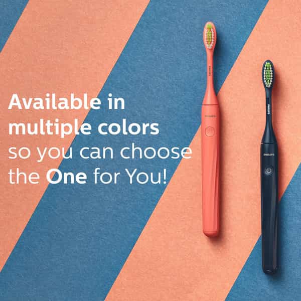 Philips One Electric Toothbrush By Sonicare Hy1100/51 - 2 Minute Timer And Quadpacer