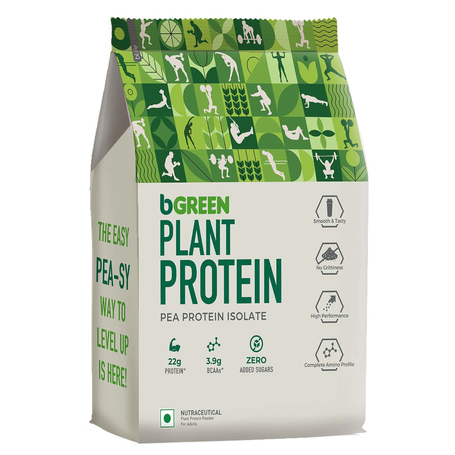 Bgreen By Healthkart Vegan Plant Protein Powder (chocolate | 1kg | 27 Servings)