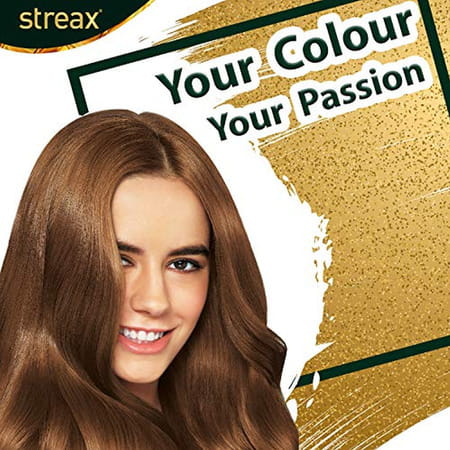 Streax Cream Hair Color For Unisex 120ml - 7.3 Golden Blonde (Pack Of 8) Golden Blonde No-7.3