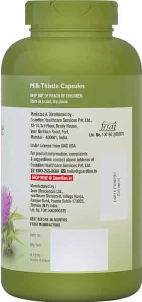 Gnc Herbal Plus Milk Thistle 250Mg - 90 Capsules