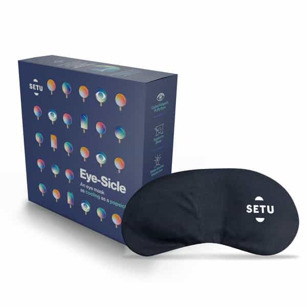Setu Eye Mask (Color - Black) | Super Soft Adjustable Sleep Mask And Blind Fold