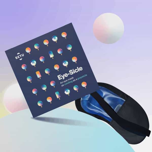Setu Eye Mask (Color - Black) | Super Soft Adjustable Sleep Mask And Blind Fold