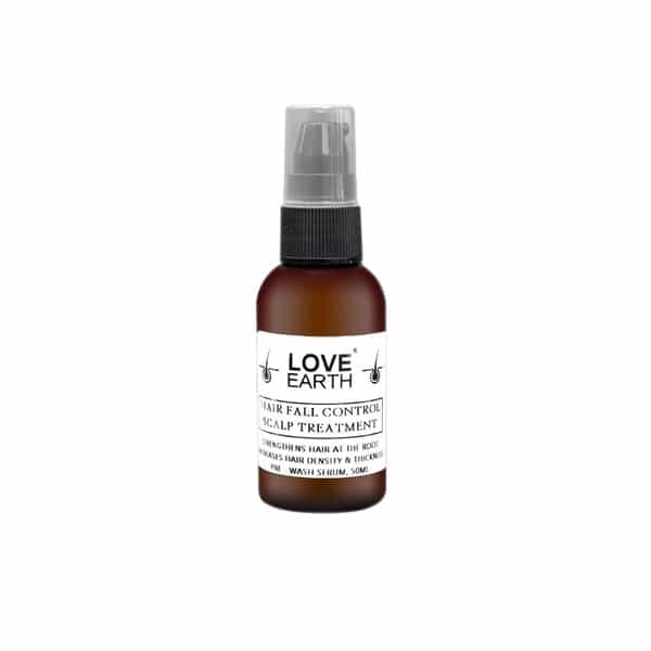 Love Earth Hair Fall Control Scalp Treatment For Hair Growth & Hair Fall Control With Bhringraj 50Ml