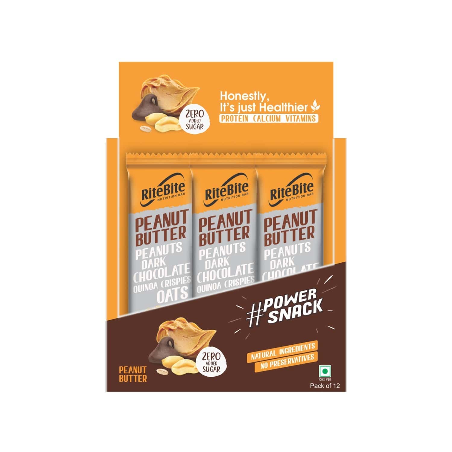 Buy RITEBITE PEANUT BUTTER (PACK OF 12) BOX OF 480 G Online & Get Upto ...