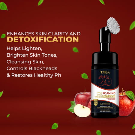 Otrix Apple Cider Vinegar Foaming Face Wash With Built-In Brush