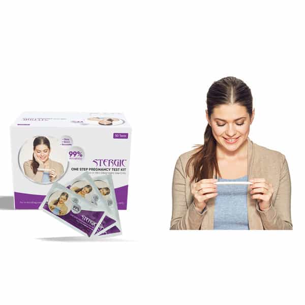 Stergic Pregnancy Rapid Test Kit One Step Urine Hcg Pregnancy Test Kit 99% Accuracy Pack Of 3Kits