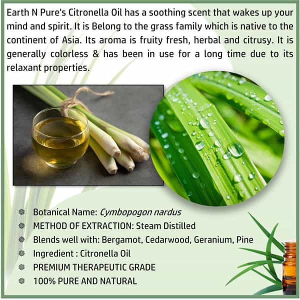 Earth N Pure Citronella Essential Oil (30 Ml) (30 Ml)
