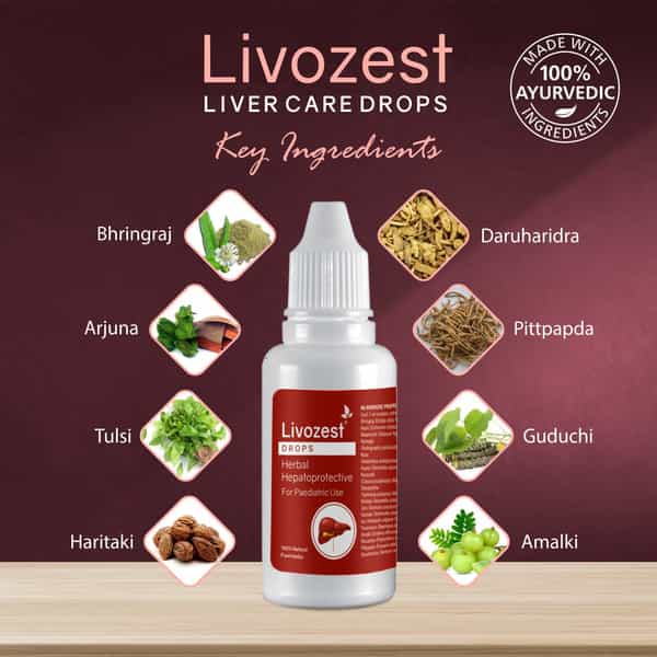 Livozest Drops Liver Health 30 Ml | Liver Health Supplement | Detox Liver | Fatty Liver (Pack Of 1)