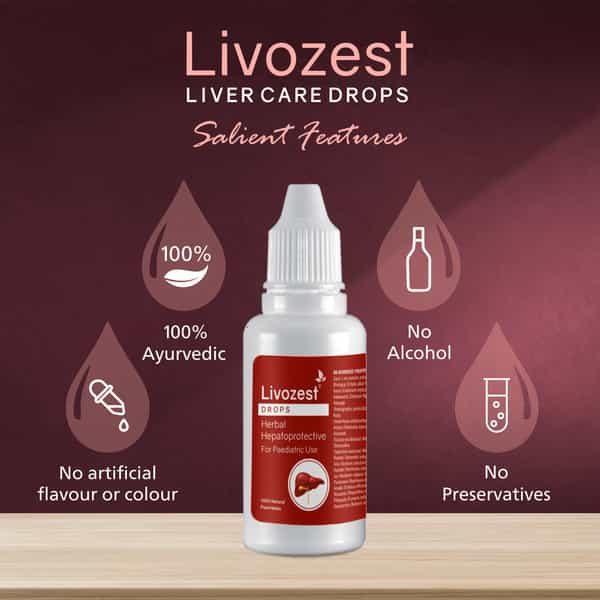 Livozest Drops Liver Health 30 Ml | Liver Health Supplement | Detox Liver | Fatty Liver (Pack Of 1)