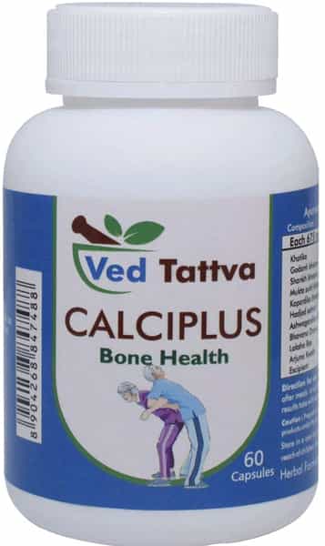 Ved Tattva Calci Plus 60 Capsules Natural Supplement For Bone Health (Pack Of 5)