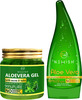 Newish Organic Non-Toxic Aloe Vera Gel For Acne Scars Glowing & Radiant Skin Treatment-200Gm 2 Pack