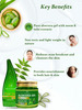 Newish Organic Non-Toxic Aloe Vera Gel For Acne Scars Glowing & Radiant Skin Treatment-200Gm 2 Pack