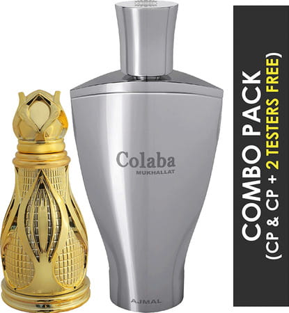 Ajmal Khofooq Perfume 18ml For Unisex And Colaba Mukhallat Concentrated Perfume 14ml For Unisex