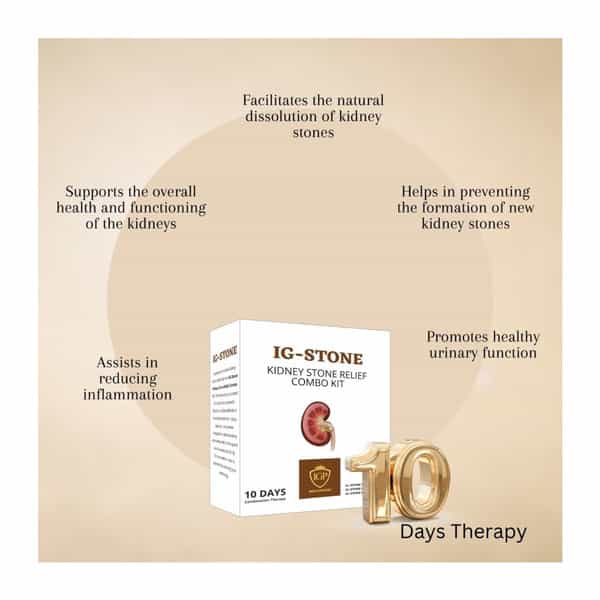 Ig-Stone Kidney Stone Relief Kit - Pack Of Syrup | Capsule And Powder