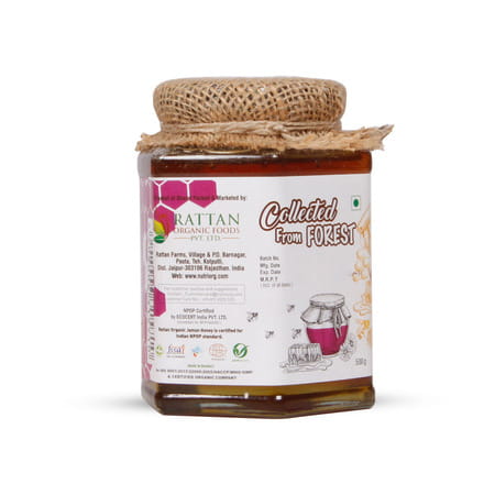 Nutriorg Certified Organic Honey With Jamun Flavor 500g