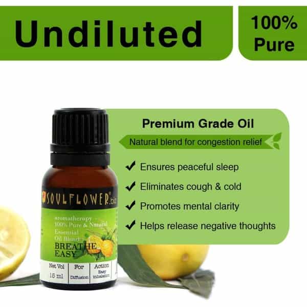 Soulflower Essential Oil Breathe Easy 15Ml