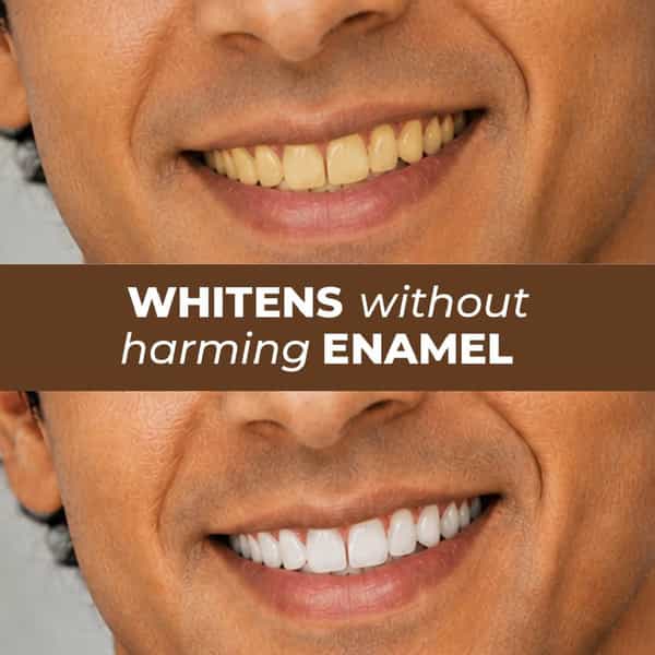 Bourbon Mint Teeth Whitening Toothpaste | 5% Hap + Nha| Fresh Breath & Enamel Care| 2 X 100G